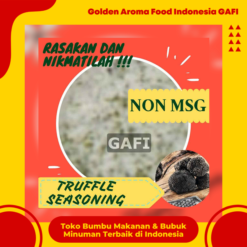 

Bumbu Tabur Rasa Truffle Seasoning Non MSG 1Kg Bubuk Tabur Truffle Seasoning No MSG 1 Kg wajib coba