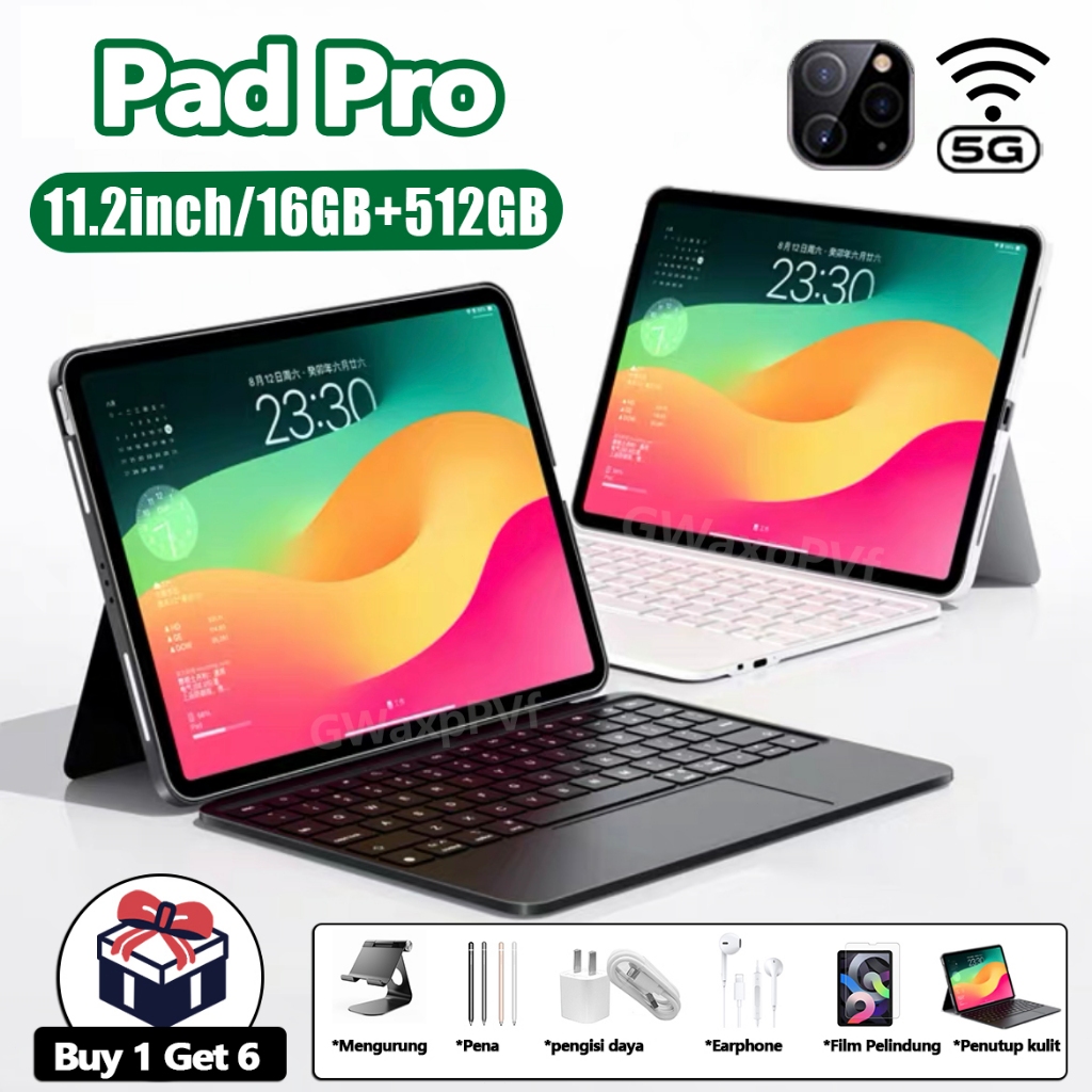 2025 Asli Baru Pad Pro Tablet Android 11.6 inci HD 5G 90Hz Tablet PC promo trade in tab 16GB/512GB P