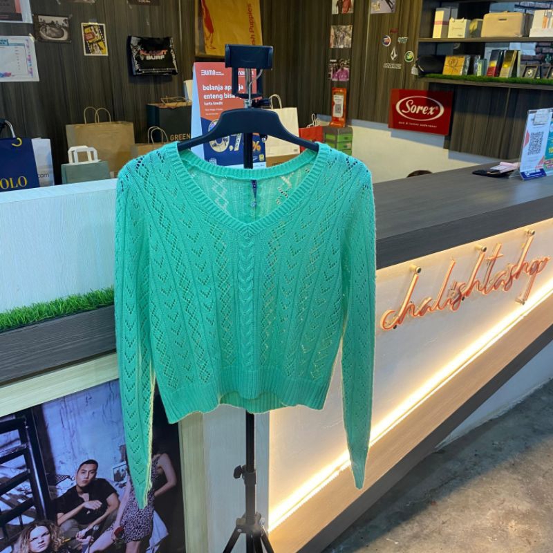 COLORBOX T-shirt Wanita Lengan Panjang - Hijau