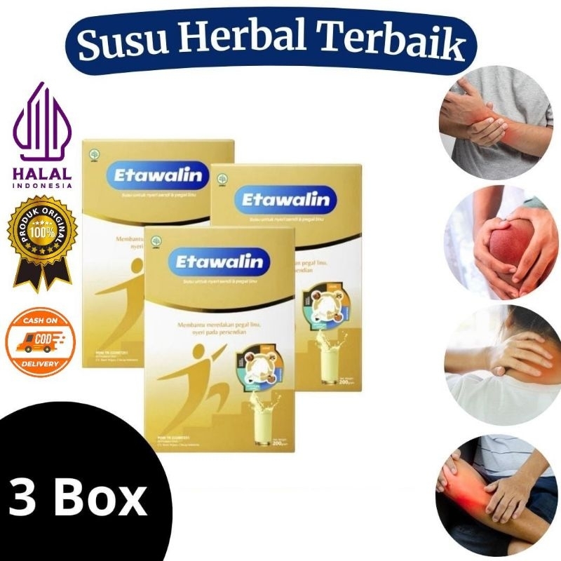 

(COD) 3 Box Etawalin Susu Kambing Etawa | Atasi Nyeri Sendi Asam Urat dan Kesemutan