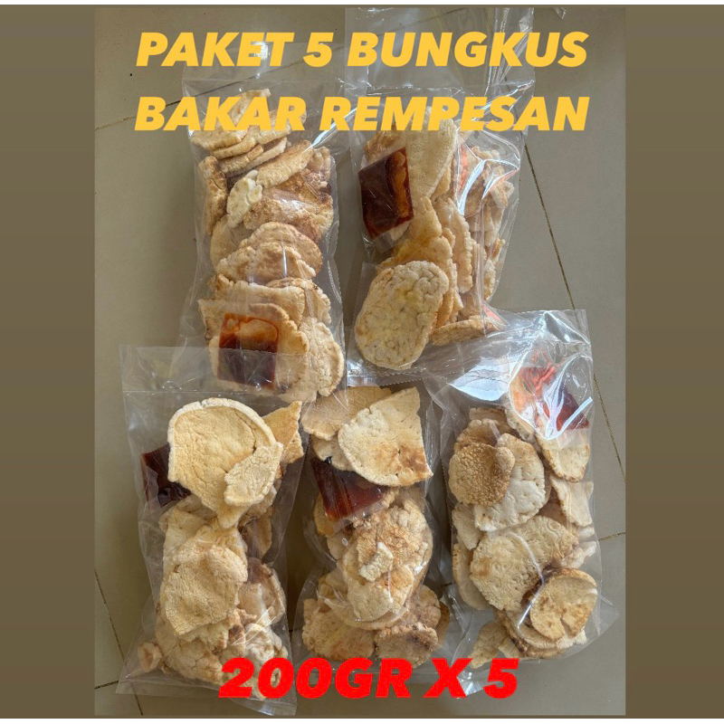 

PAKET 5 BUNGKUS KEMPLANG BAKAR REMPESAN