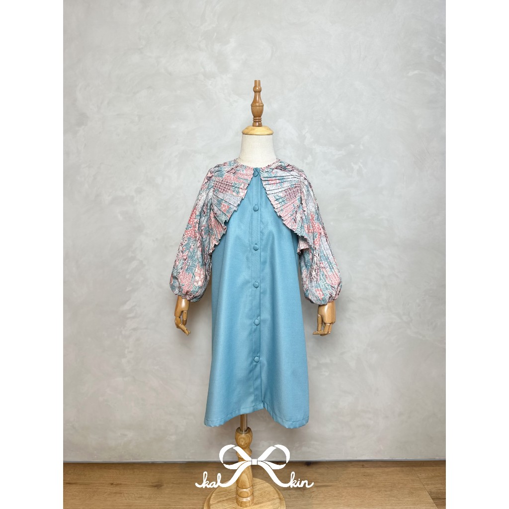 Kalkin Kidswear | Yasmin Dress Batik | Raya Collection 2025 | Baju Batik Anak Perempuan