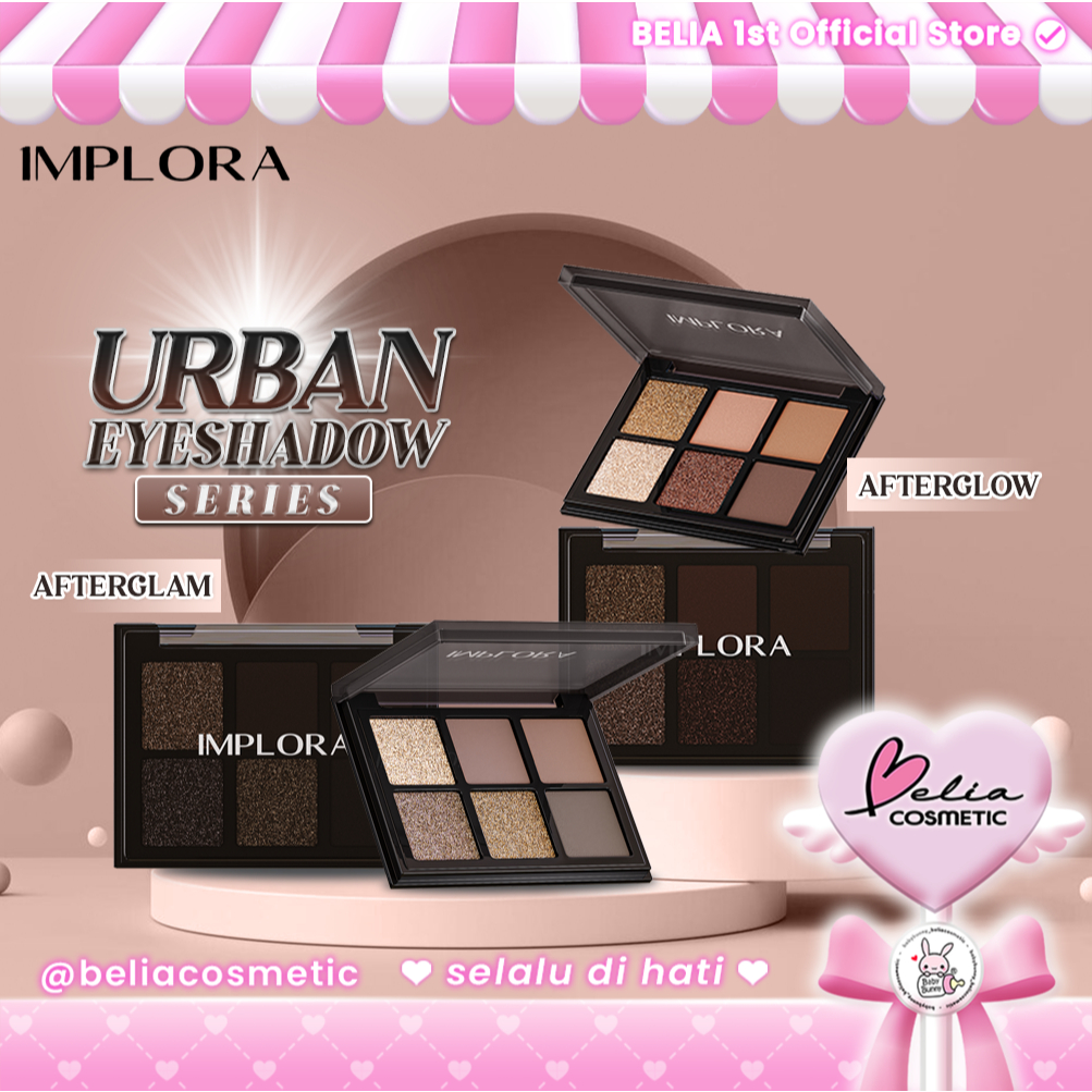 ❤ BELIA ❤ IMPLORA Urban Eyeshadow Palette | Pigmented | Tahan Lama