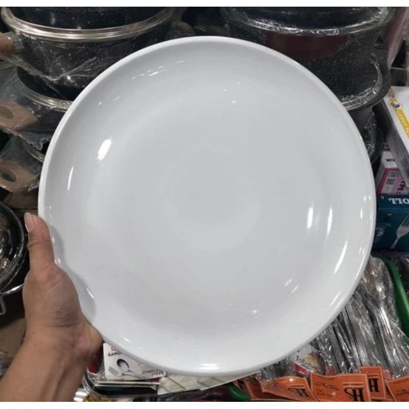 PIRING KERAMIK BESAR 32 CM / PIRING SAJI JUMBO BAHAN KERAMIK TEBAL