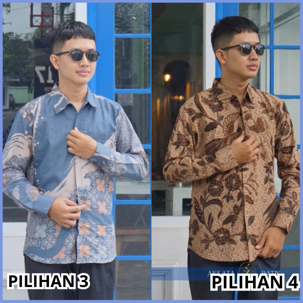 Baju batik lengan panjang, baju batik tangan panjang , baju batik laki2 lengan panjang