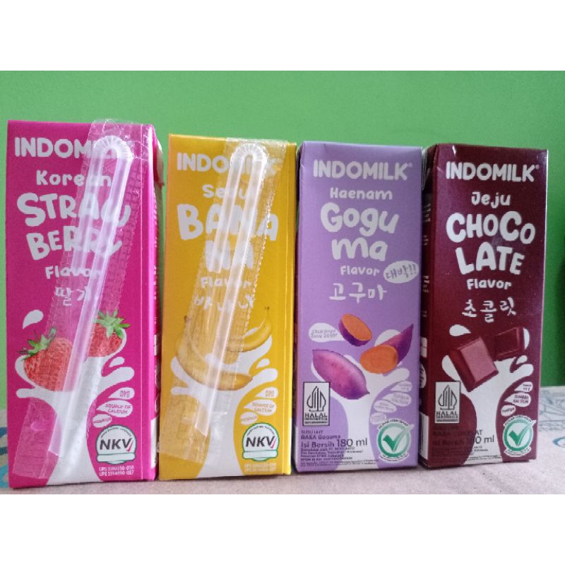 

susu indomilk 4 rasa ukuran 180