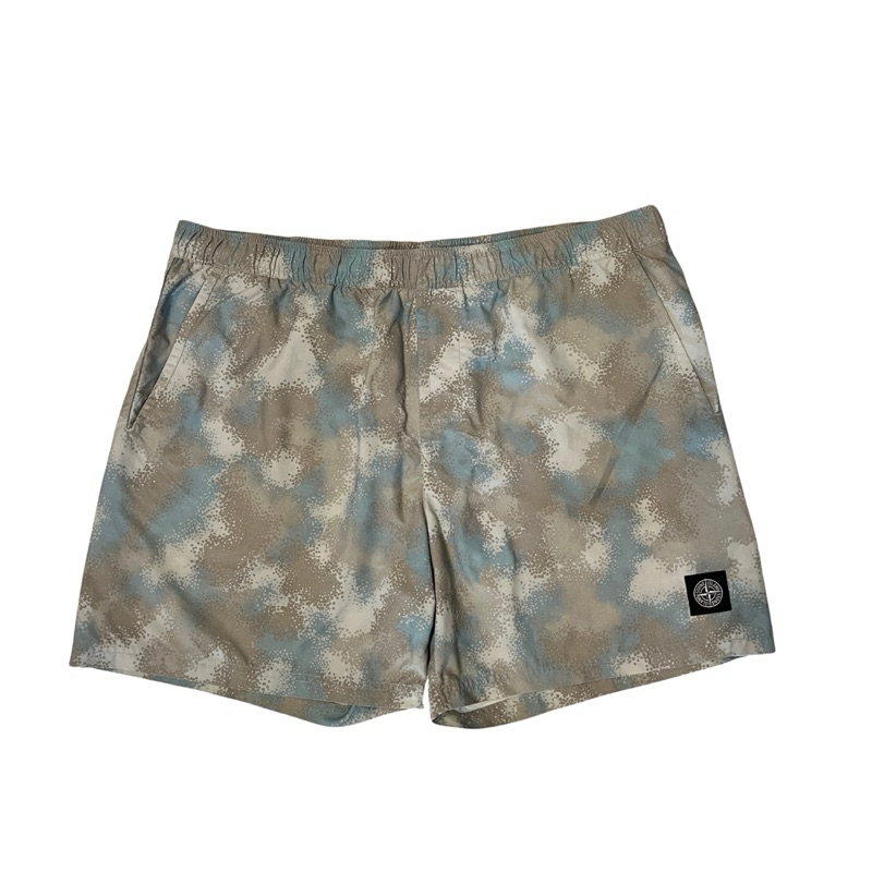 STONE ISLAND SHORT PANTS CAMO DEVORE WATRO-TC