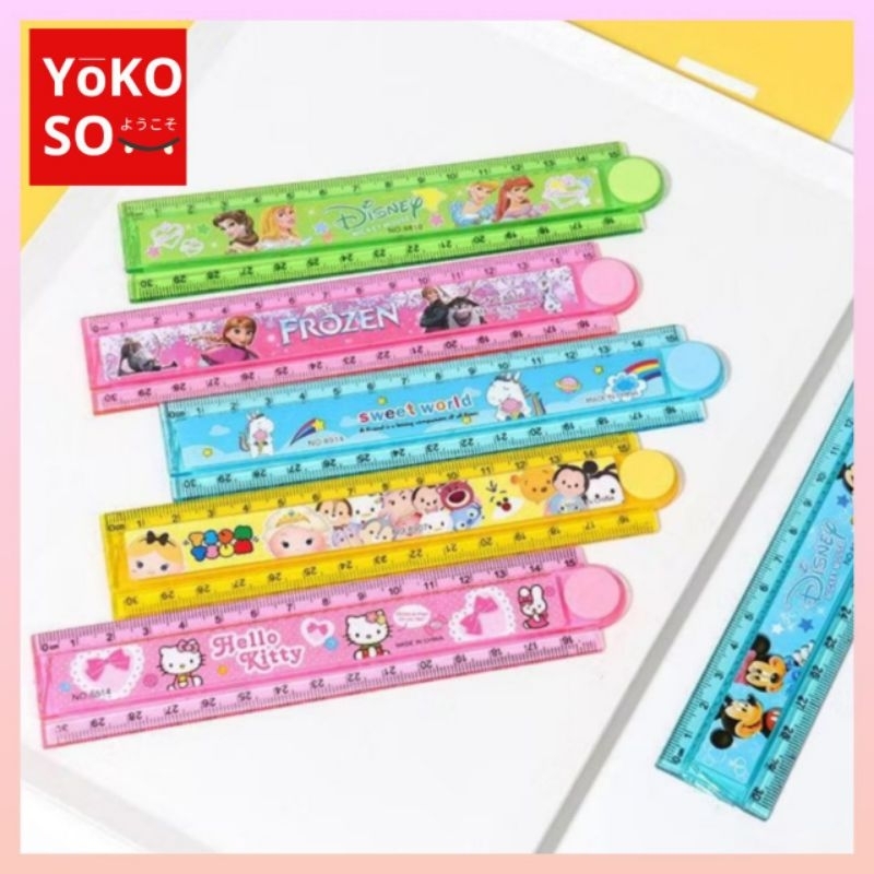 

YOKOSO S130 Penggaris Lipat 15 cm Fancy Warna-warni Color 15cm