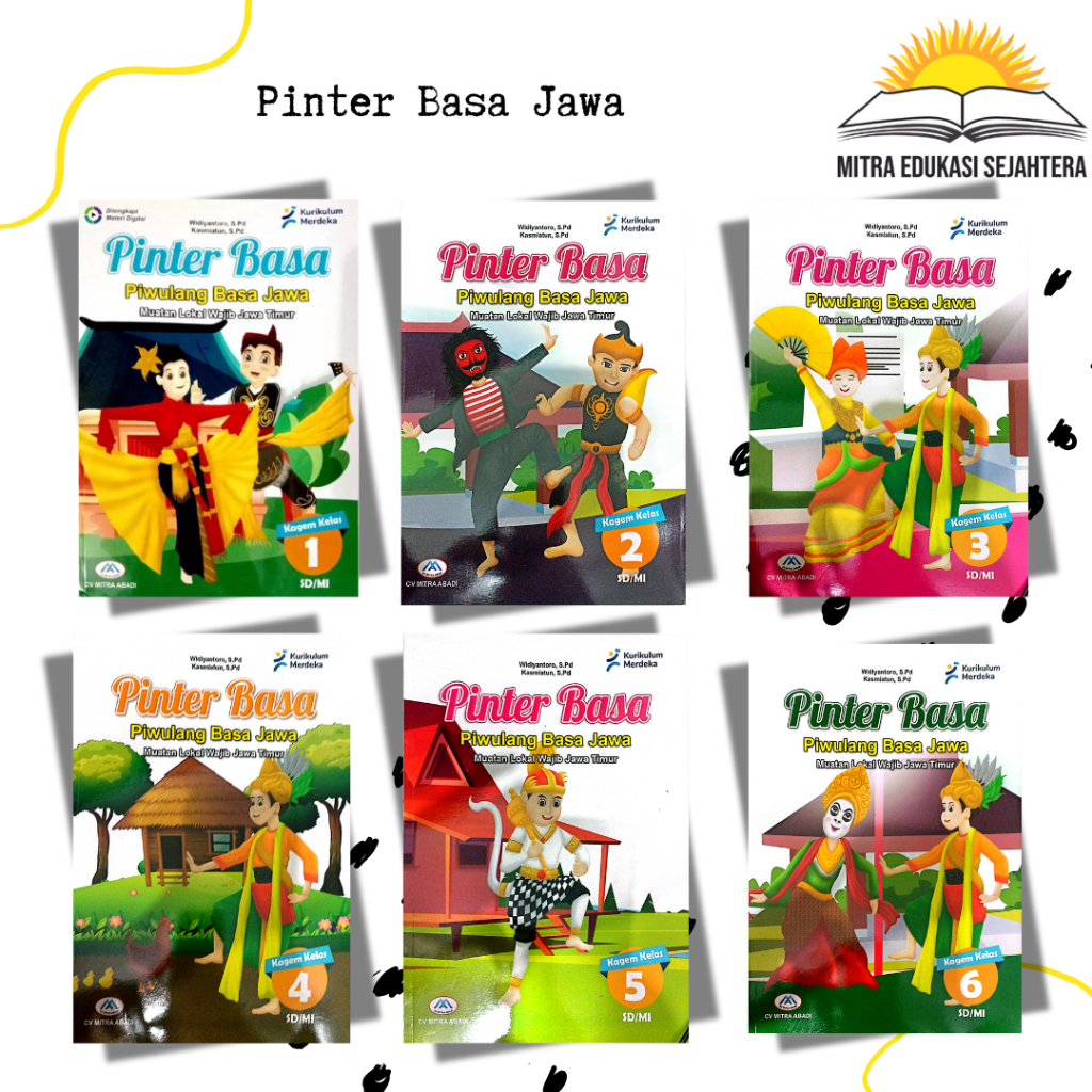 Pinter Basa SD/MI Kelas 1- 6 Kurikulum Merdeka Penerbit CV. Mitra Abadi