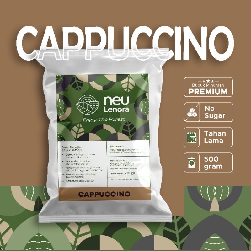 

Neulenora Bubuk Minuman Plain CAPPUCINO 500gram