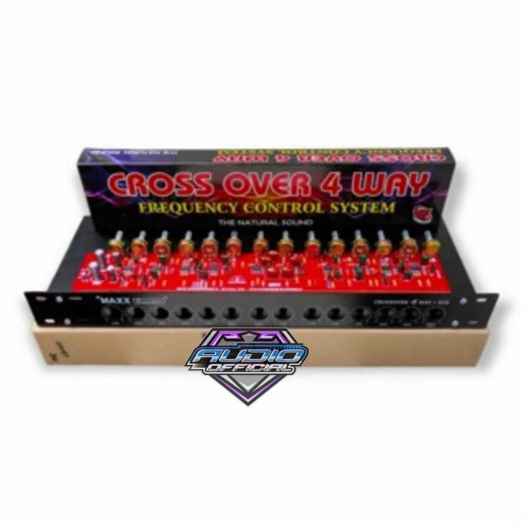 Paket Kit + Box Audio Crossover Aktif 4 WAY Subwoofer Cross Over