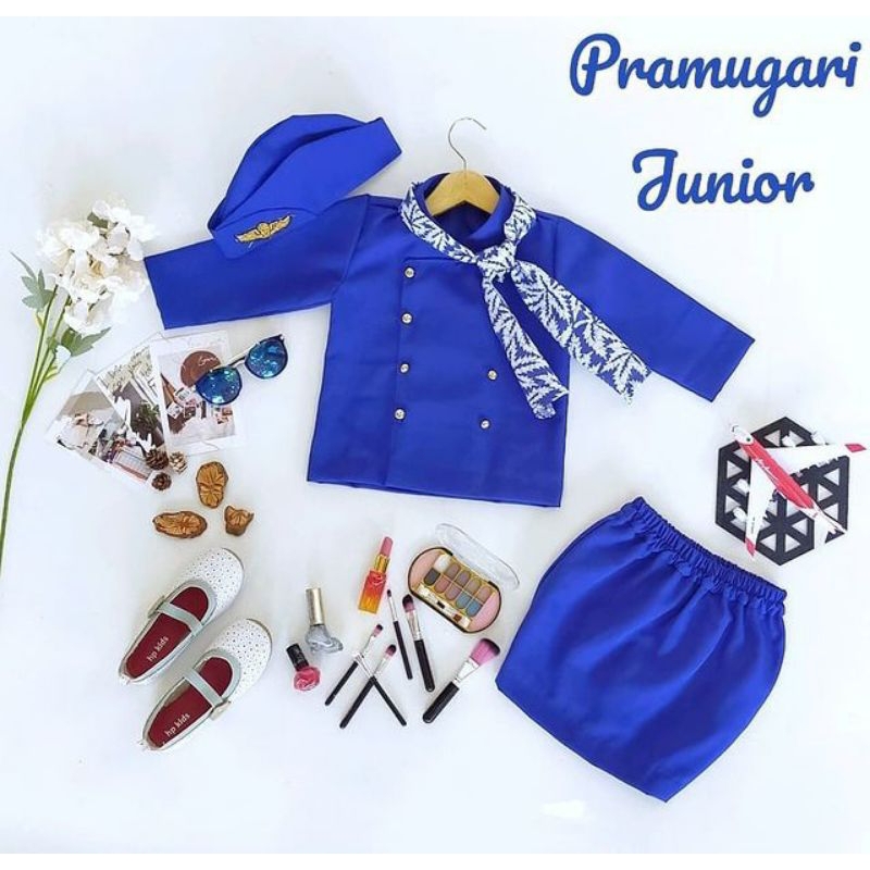 Kostum Pramugari Anak | Baju Pramugari Anak | Seragam Pramugari Anak | Kostum Karnaval Anak | Flight