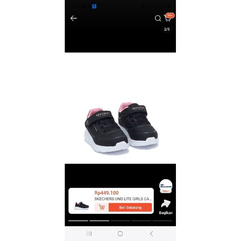 Skecher anak perempuan preloved