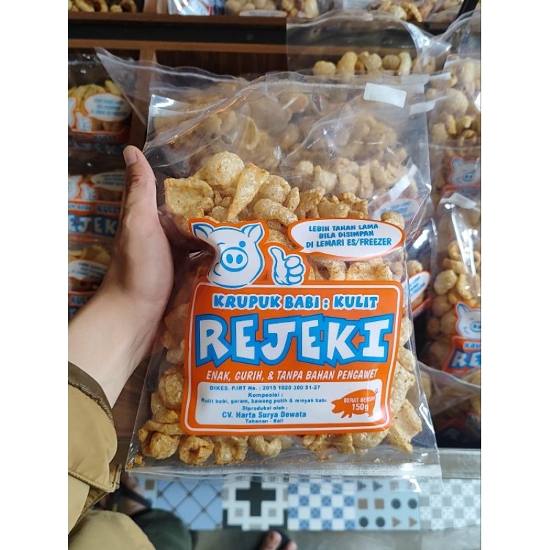 

krupuk kulit Babi Rejeki 150 gram