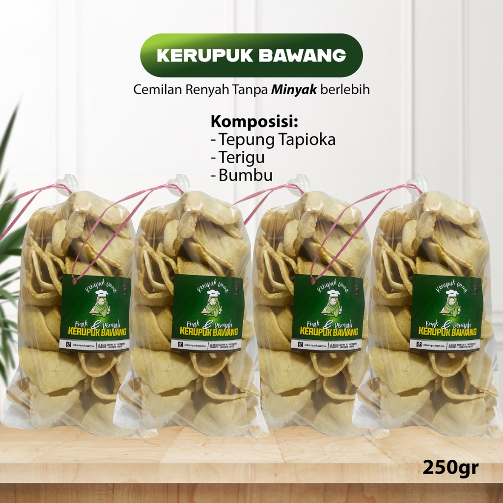 

HEMAT 4 - Kerupuk bawang - Tanpa minyak berlebih