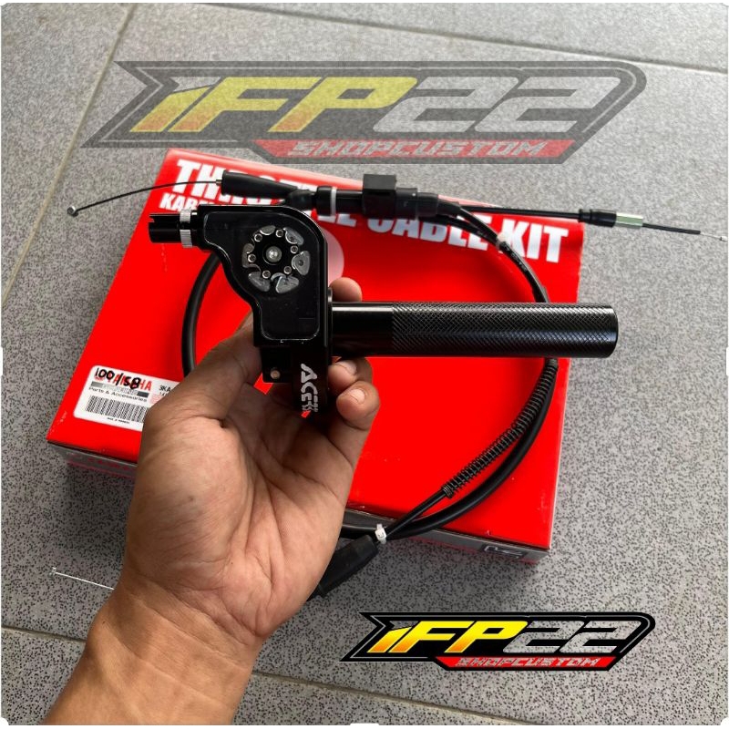 Gas spontan roller acerbis Cnc v2 | Gas spontan RX KING acerbiss V2 cnc kabel original yamaha RX Kin