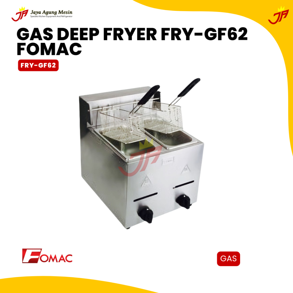 FOMAC Gas Deep Fryer FRY-GF62 FOMAC