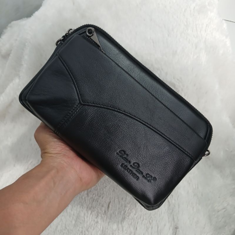 Handbag kulit asli - tas tangan kulit asli - clutch handbag kulit asli pria - tas pria handbag
