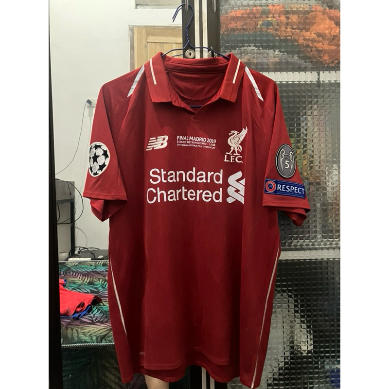 Jersey Liverpool 2018/2019 UCL Champions NNS M Salah