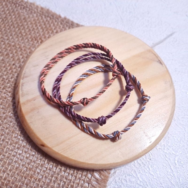 (CUSTOM) GELANG TALI TIPIS DOUBLE KNOT | Gelang tridatu | gelang kaki / gelang couple / gelang tali 