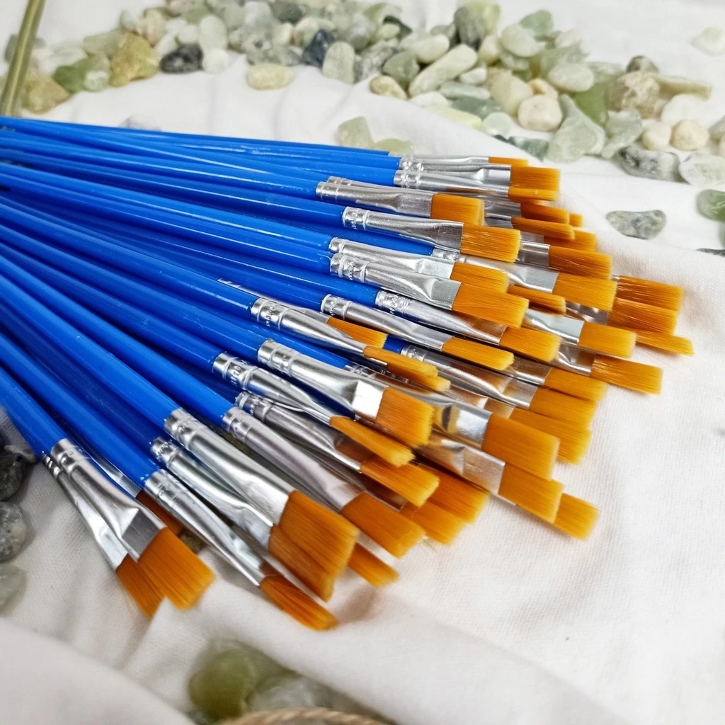 

KUAS LUKIS CAT AIR UJUNG FLAT & ROUND KUAS BRUSH NYLON LEMBUT