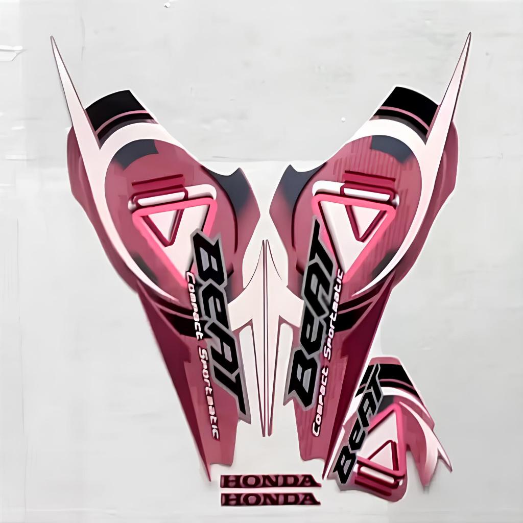 stiker striping honda beat karbu 2009 2010 pink lis body standar berkualitas original