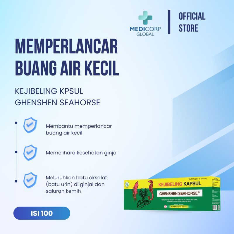 [MEDICORP] Keji beling / kejibeling ghensen seahorse ginjal / kencing batu dus