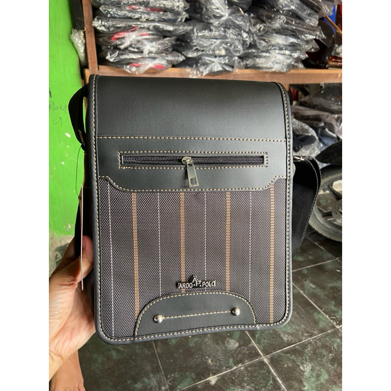 Tas slempang Polo star Cowok / Tas Bahu Pria Ukuran Besar Jumbo