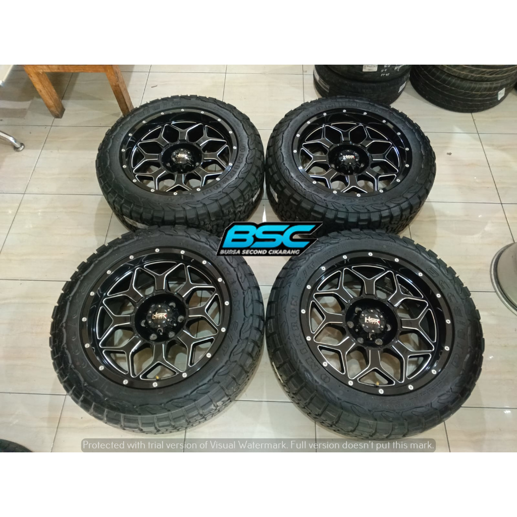 Velg Racing Offroad Second R20 HSR Kasama Pcd 6x139 Ban 275/55 Ring 20 Buat Pajero Triton Fortuner S