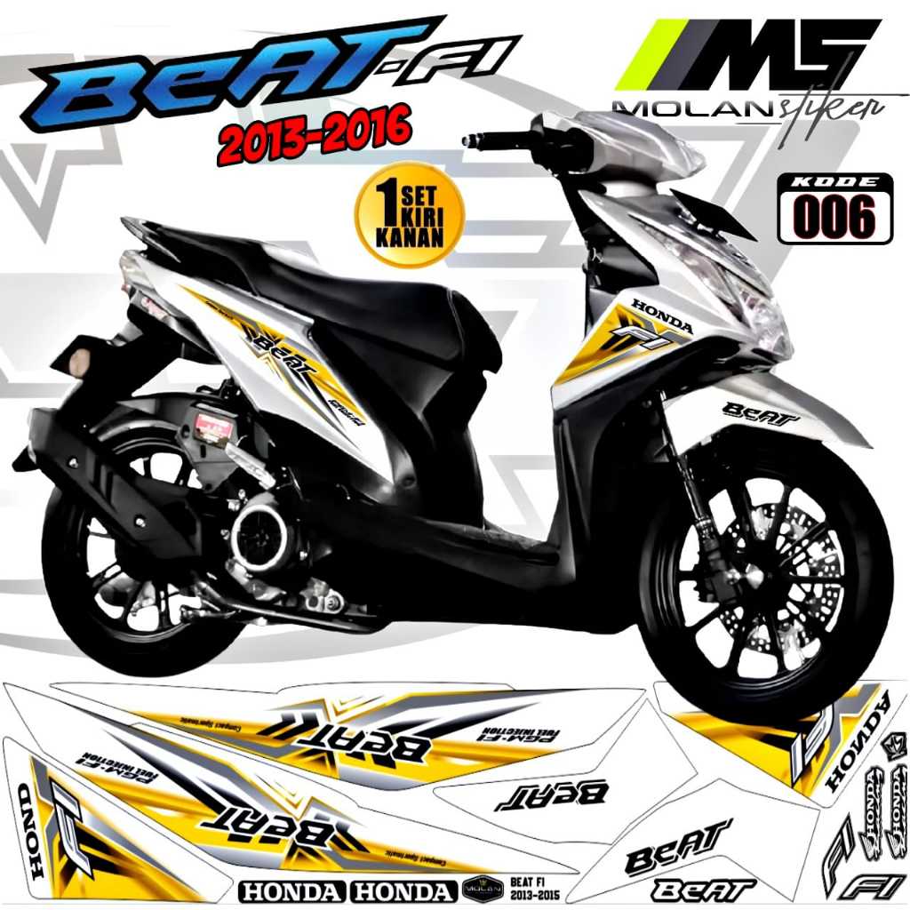 Decal Sticker Striping Variasi Beat Fi 2013-2015/Decal Honda Beat/Striping Beat Fi