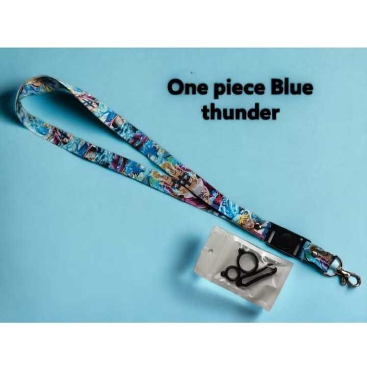 

Lanyard Name Tag Motif One Piece blue Full Print