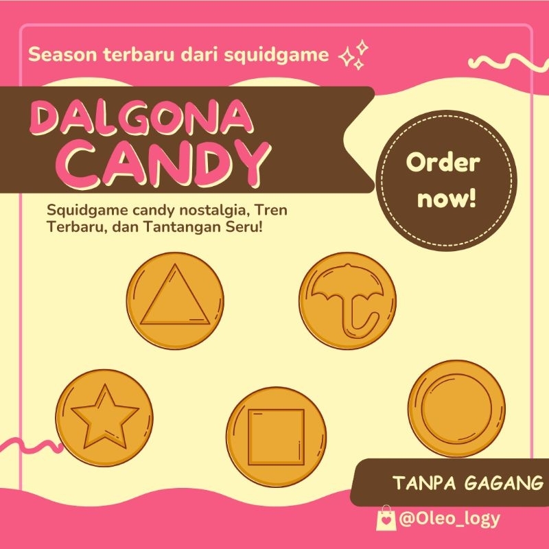 

Dalgona Candy / Permen viral korea / korean sponge candy / honeycomb candy / Dalgona squid game