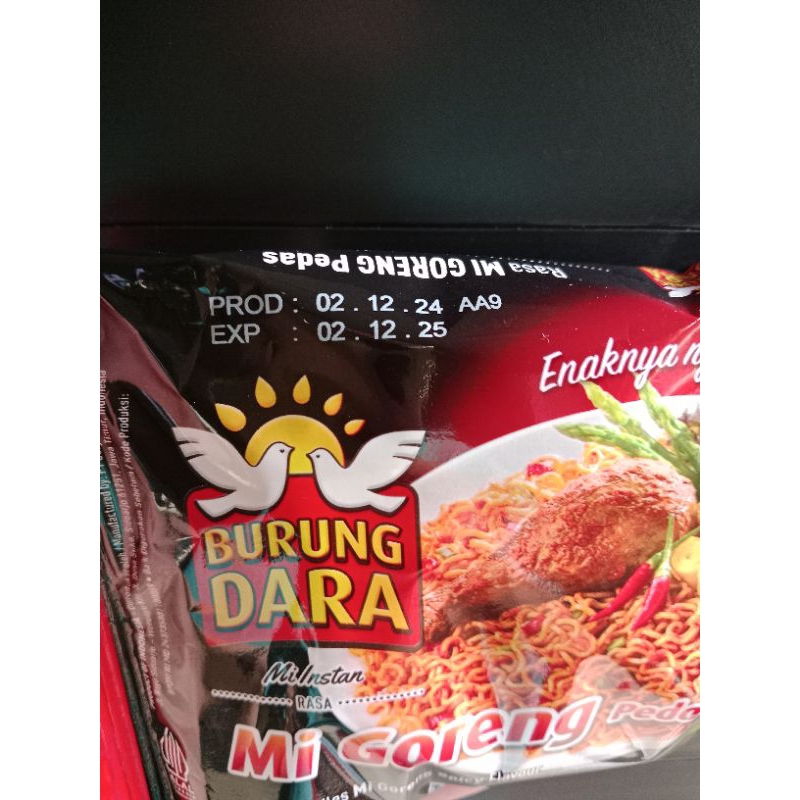 

Burung Dara Mie Instan Rasa Mie Goreng Pedas Kemasan 65 Gram