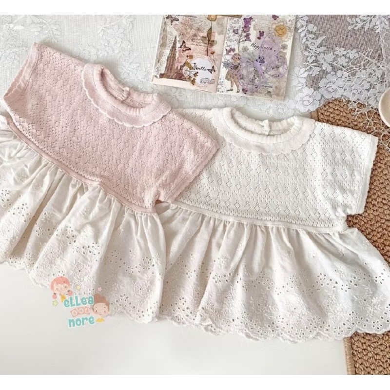 [Elleaandnore] Atasan Knit Anak Bayi Perempuan Baju Knit Anak Perempuan Atasan Anak Perempuan