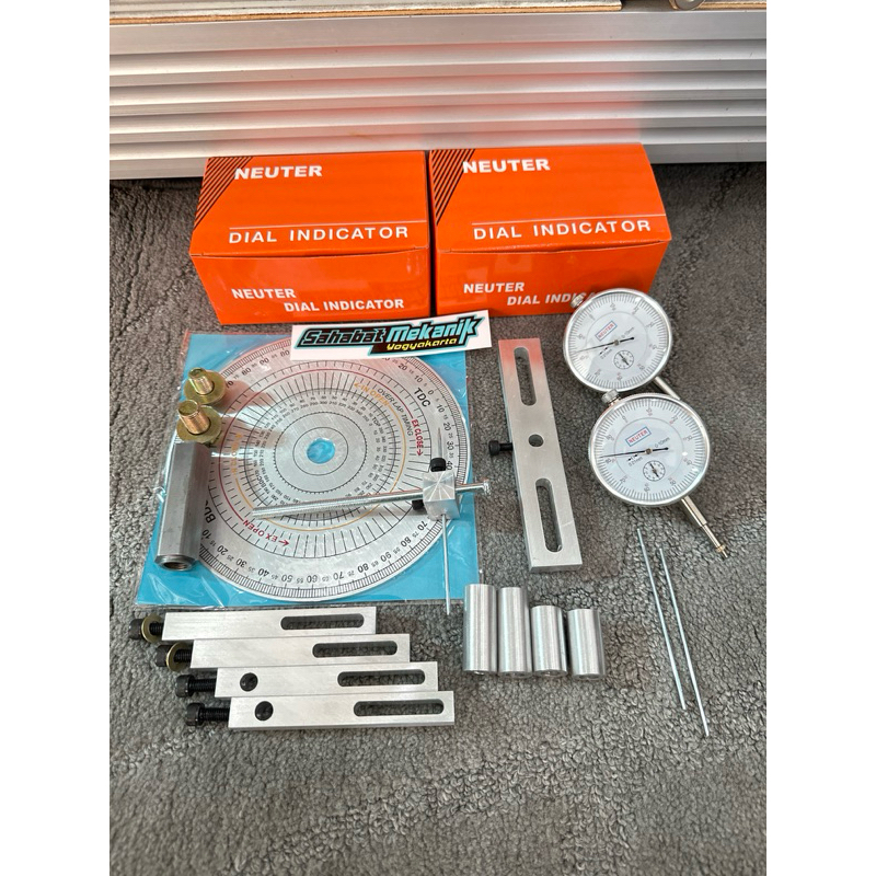 paket lengkap busur derajat set dial set indikator busur motor wheel degree dial indicator busur der