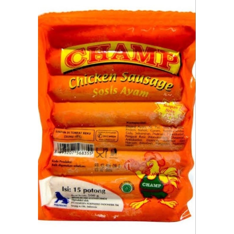 

Champ Sosis ayam 500 gr ( Harga khusus hari ini)