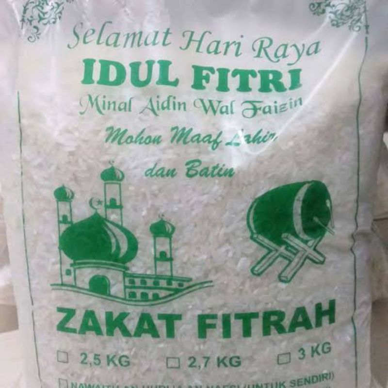 

Beras Zakat Fitrah 2,5kg / 2,7kg / 3kg