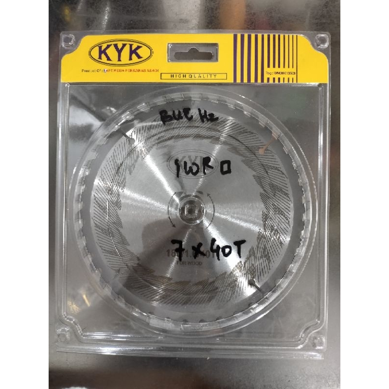 MATA GERGAJI KAYU 7 X 40/SAW BLADE POTONG KAYU PIRING GERGAJI MEREK KYK ORIGINAL