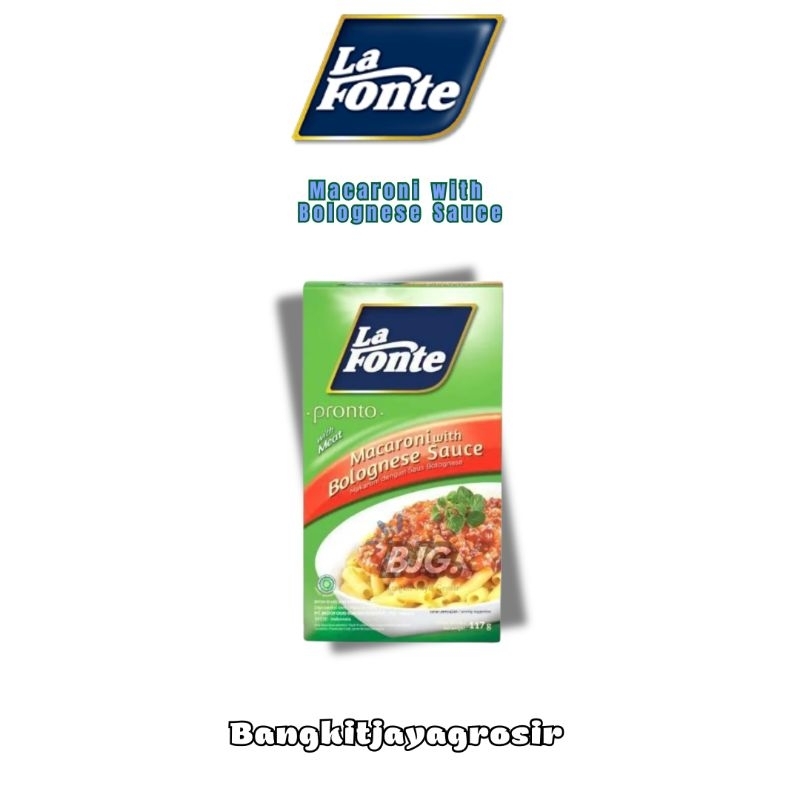 

Lafonte Pronto Macaroni with Bolognese Sauce 63g