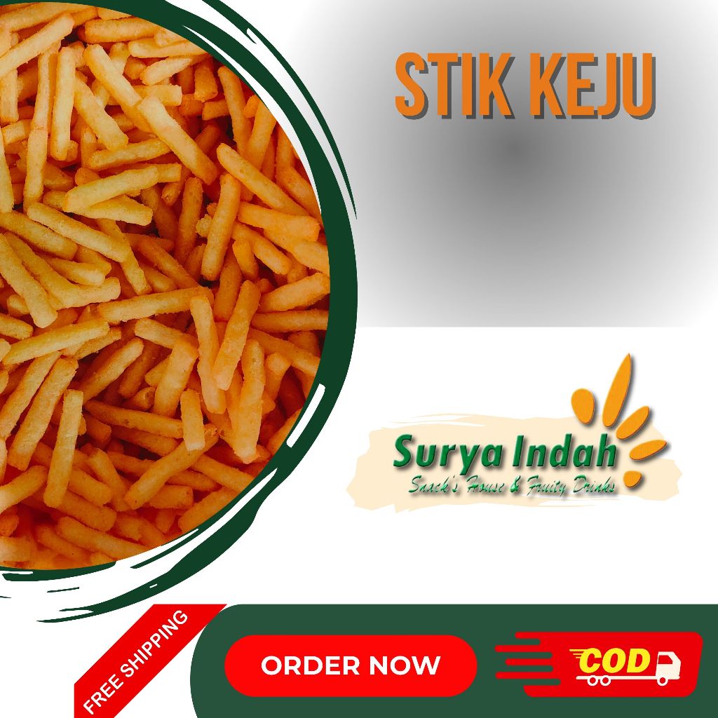 

Stik Keju los 100gr kwalitas premium enak renyah Surya Indah Jombang