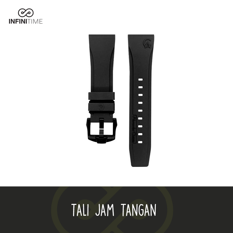 Tali Rubber Jam Tangan Alexandre Christie ORIGINAL/ Rubber Alexandre Christie 24mm/26mm