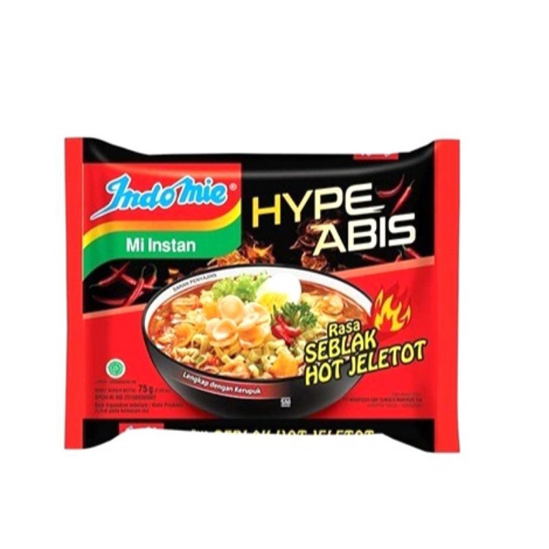 

Indomie Rasa Seblak Hot Jeletot