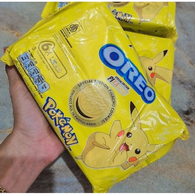 

OREO POKEMON Biskuit Sandwich Chocolate & Banana Cream 6 x 27,6 g