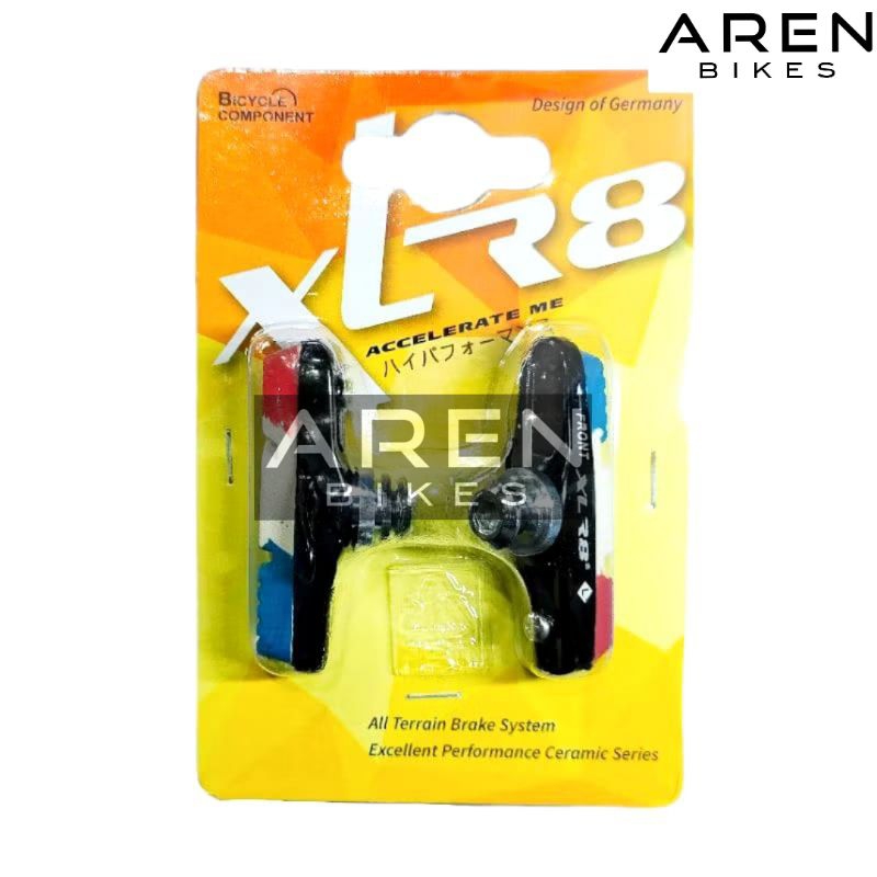 KARET REM XLR8 SEPEDA BALAP ROAD BIKE U BRAKE HEIST HYBRID FIXIE KAMPAS REM XL R8 XLR 8 BRAKE SHOE P