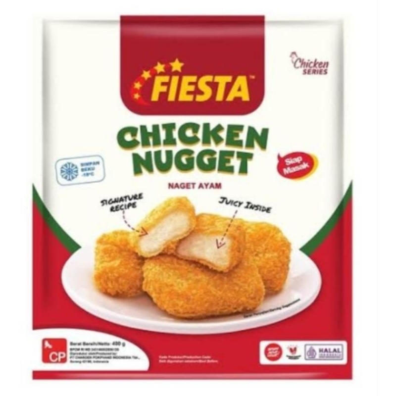 

Fiesta Naget Ayam Original / Chicken Nugget | Berat Bersih 400gr