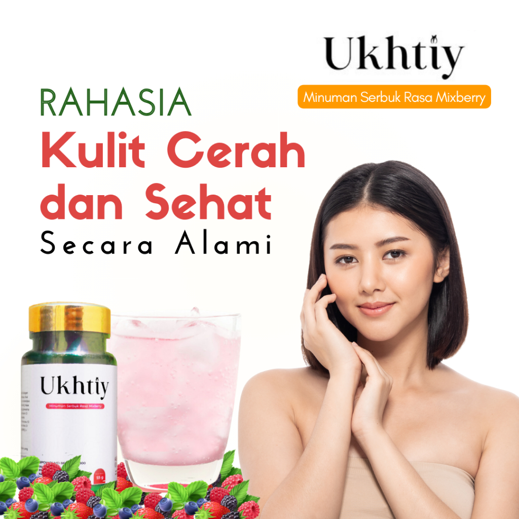 Ukhtiy Collagen Original - Kolagen Pemutih Kulit - Collagen Drink Pemutih Badan