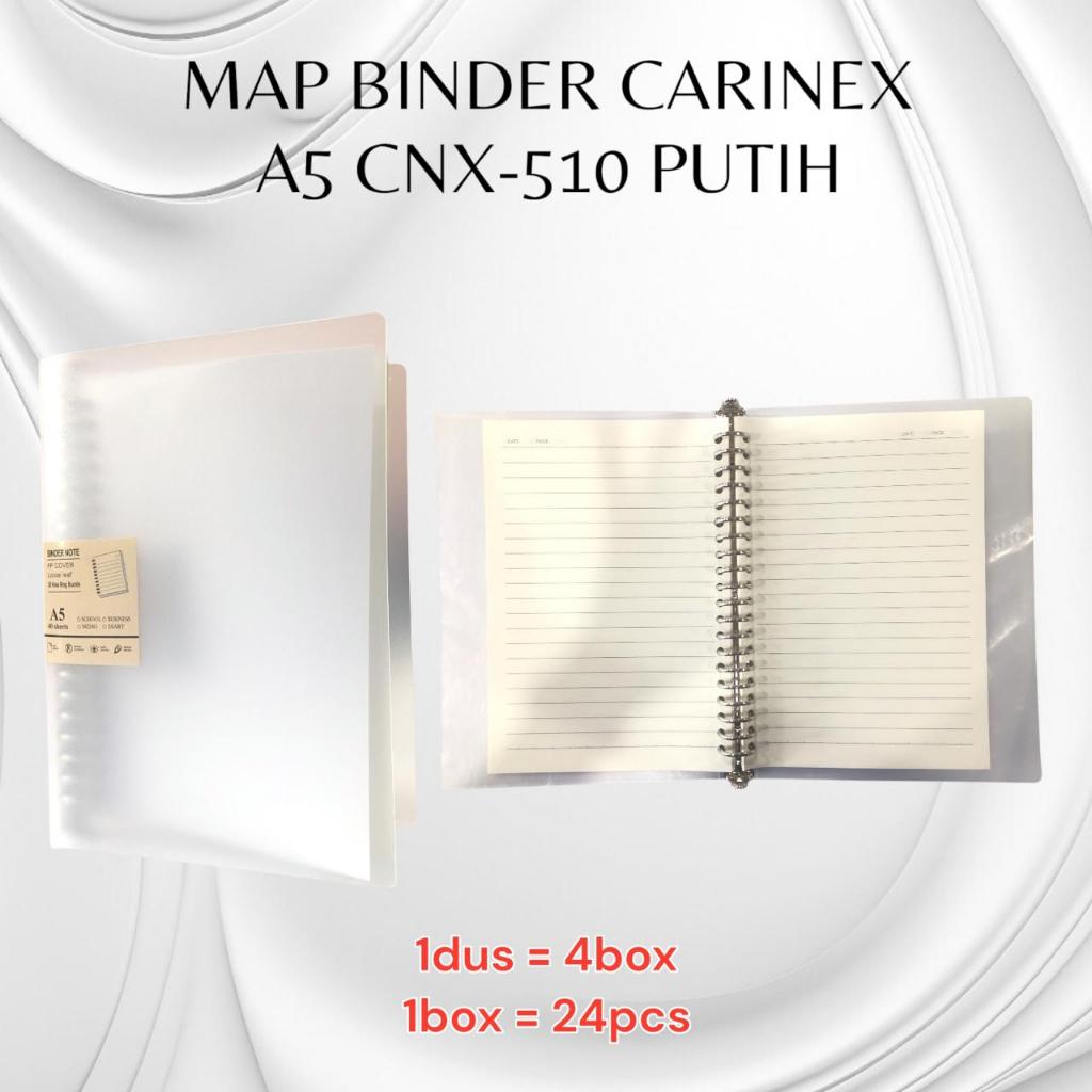 

MAP BINDER CARINEX A5 CNX-510 PUTIH