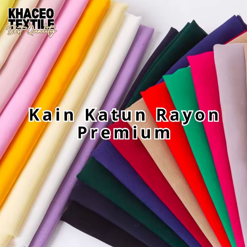 PROMO Kain Katun Rayon Premium/Kain Katun Rayon Meteran/Kain Rayon/Kain Meteran