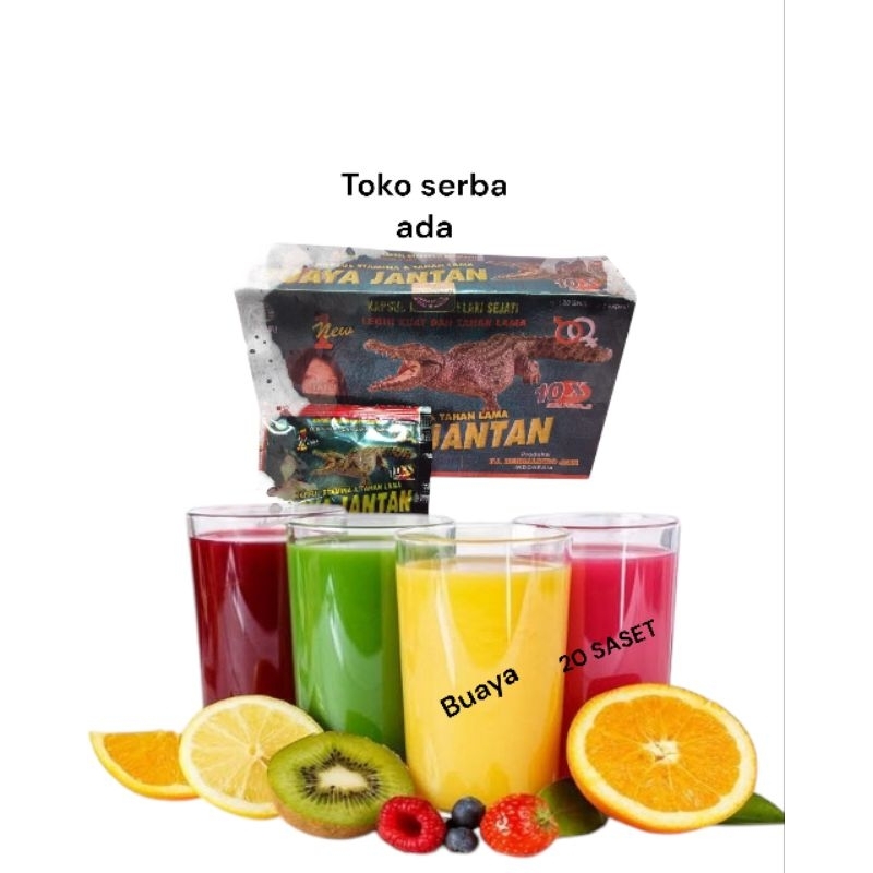 

minuman buah buahan merk buhaya isi 20 saset