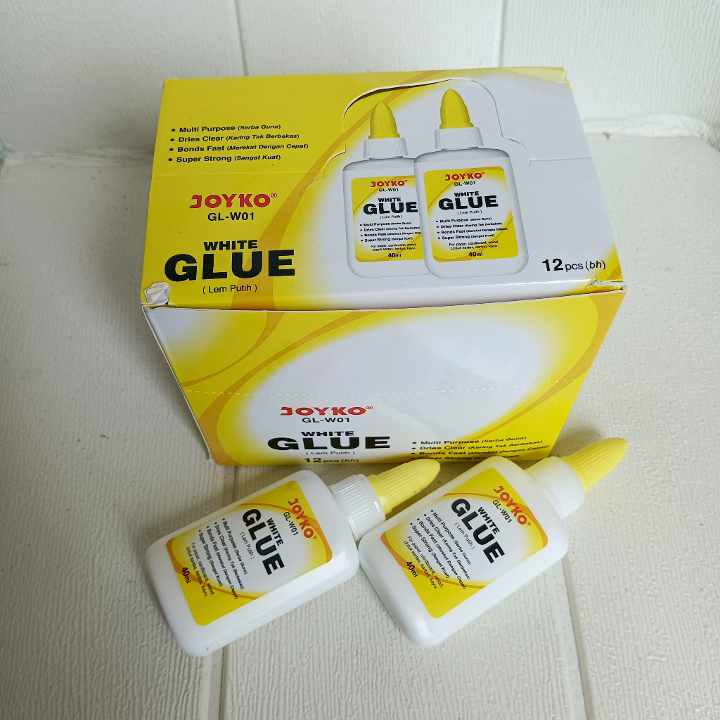 

LEM JOYKO WHITE GLUE 40ML/LEM CAIR JOYKO PUTIH GL-W01